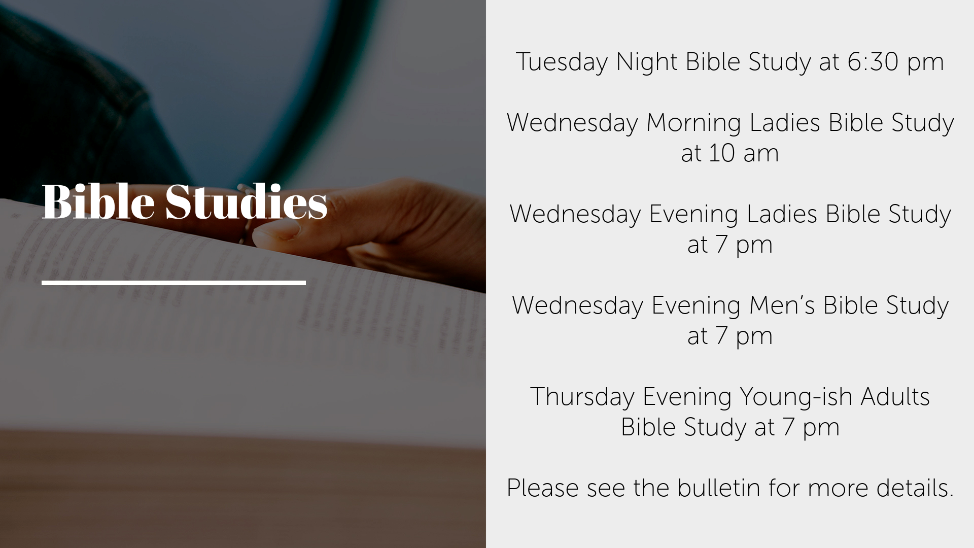Bible Studies 4.2