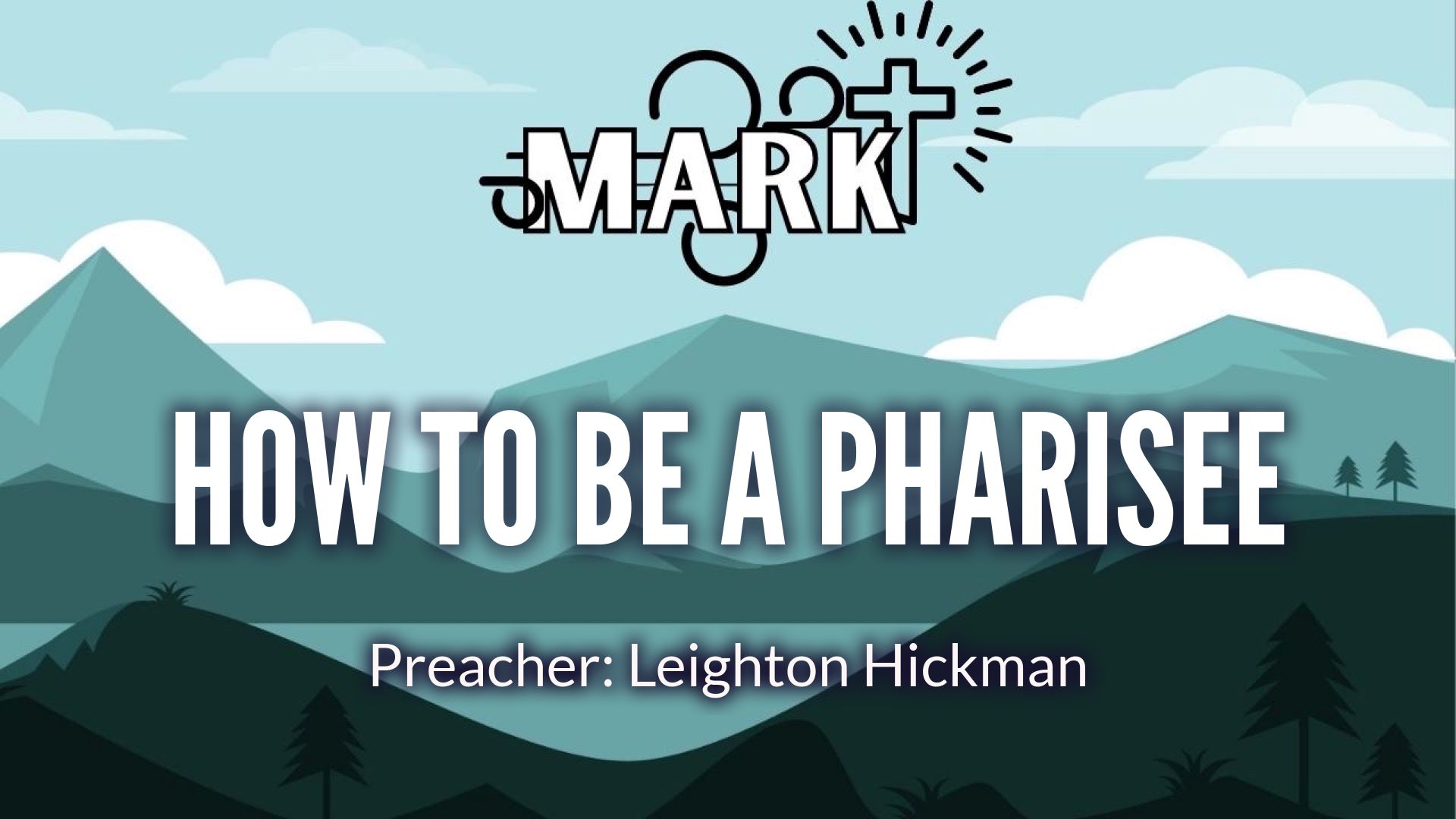 How to be a Pharisee