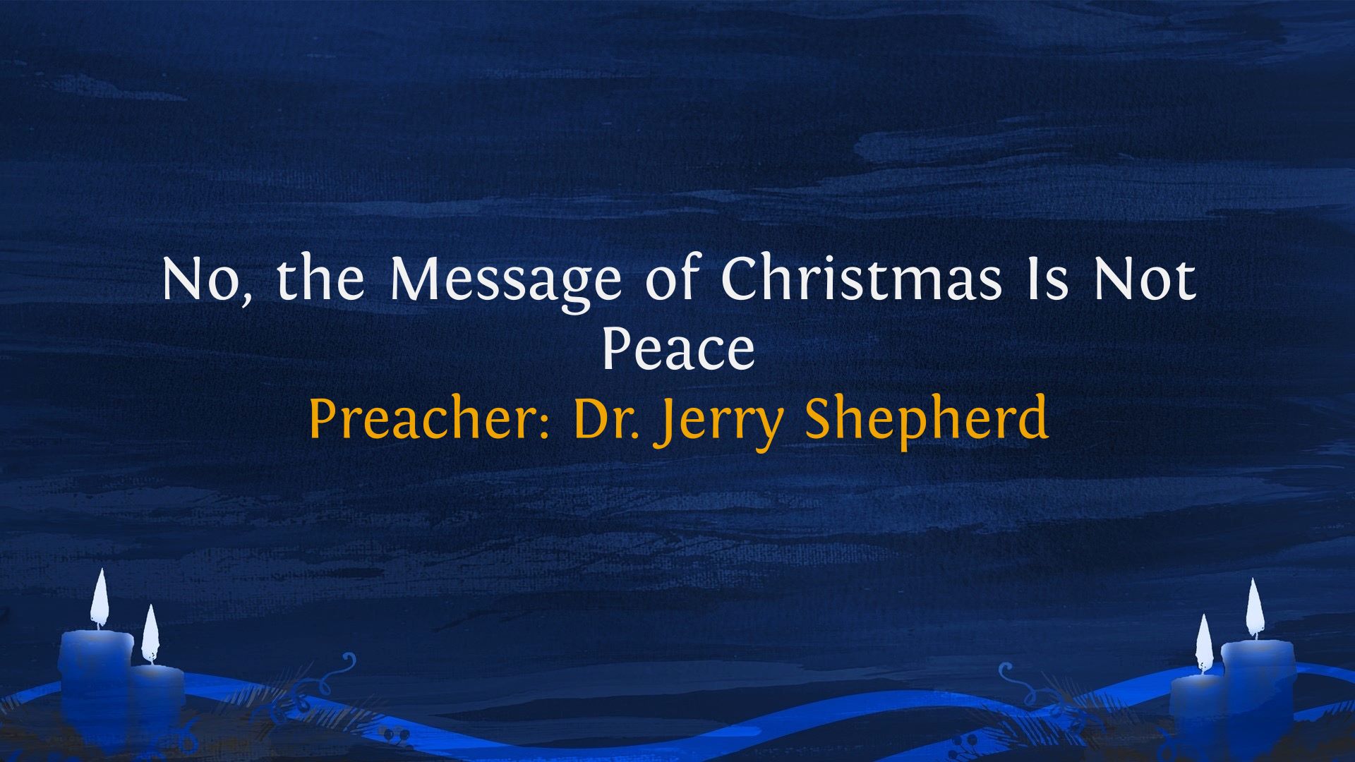 No, the Message of Christmas Is Not Peace