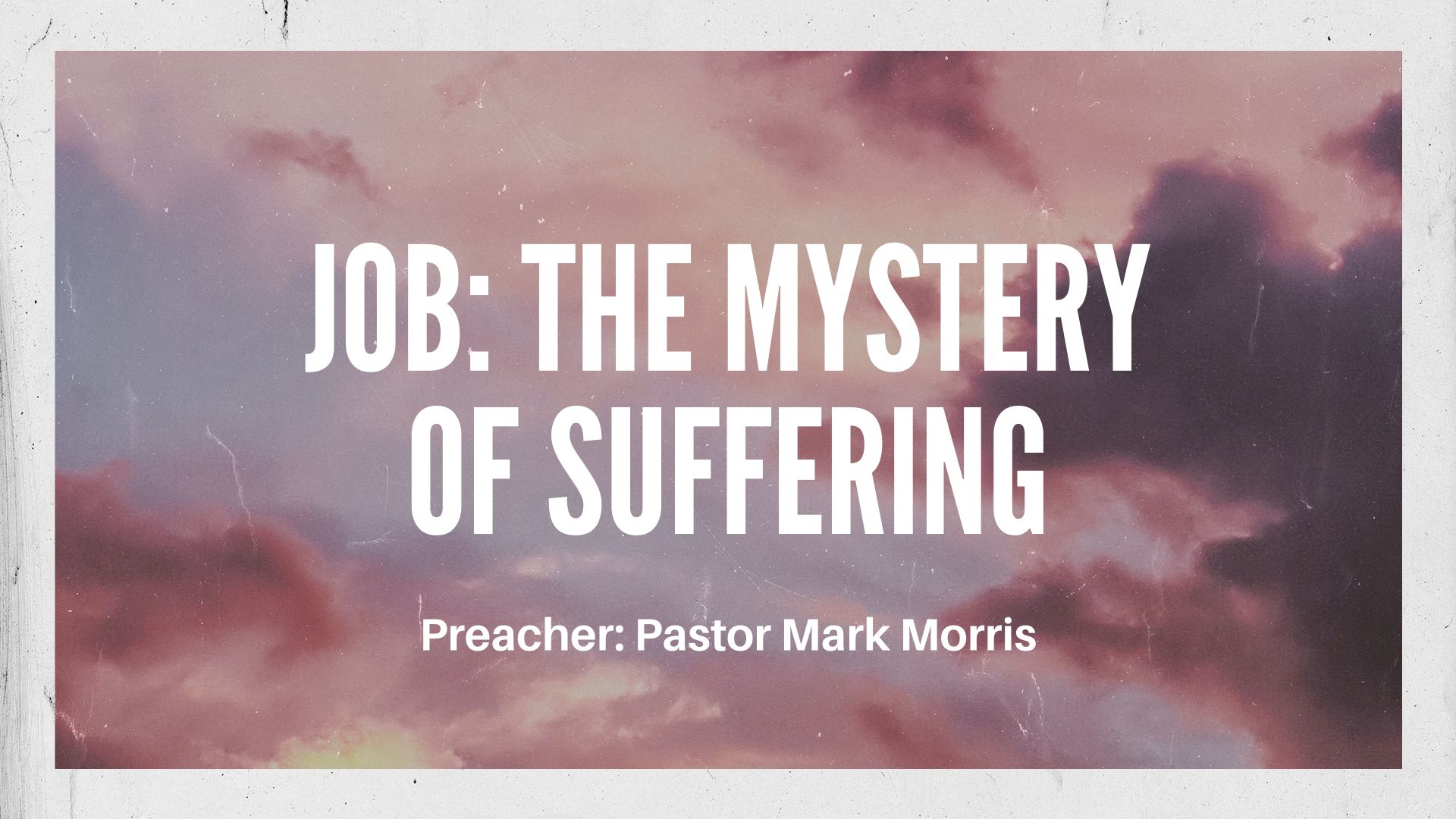 Job: The Mystery of Suffering