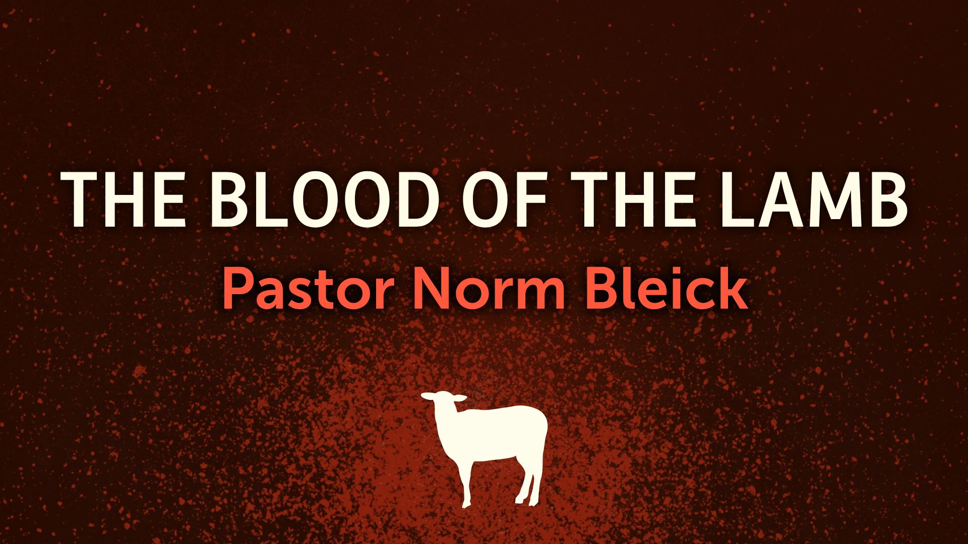 The Blood of the Lamb